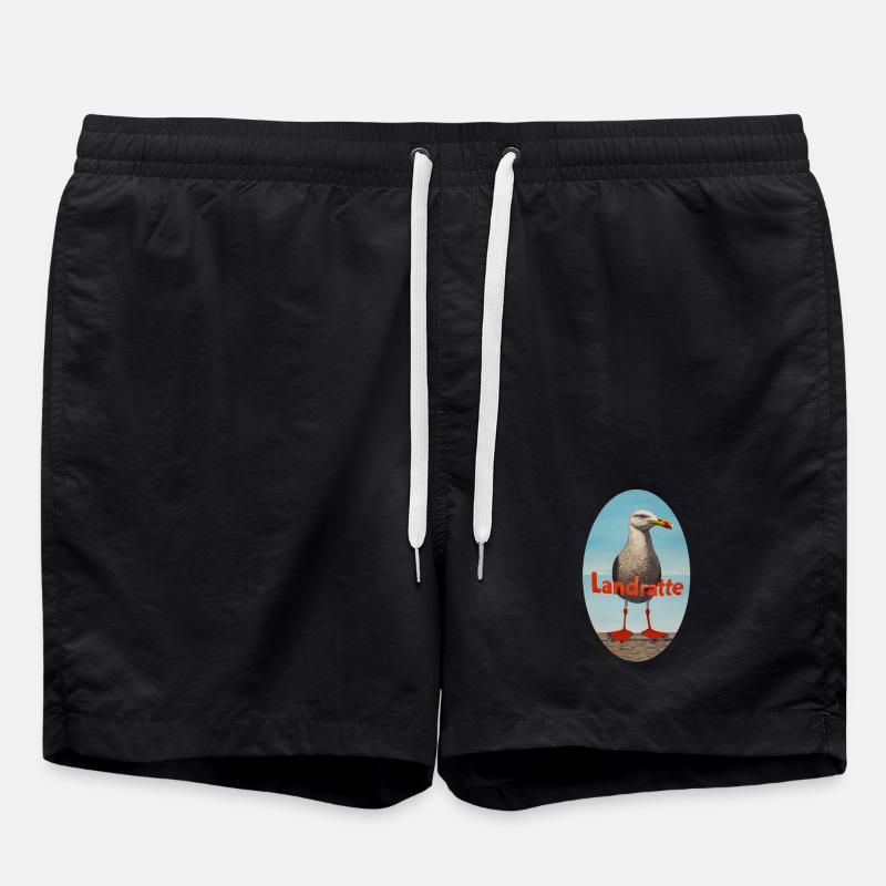 Landlubber - Swim Trunks - black