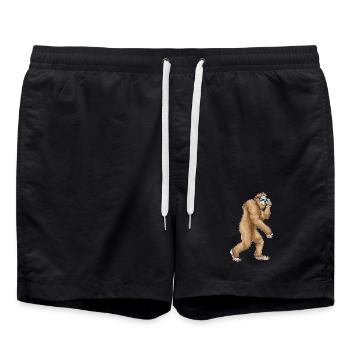 Bigfoot Halloween Sonnenbrille - Badeshorts - Schwarz - Vorne - AI Model Male 185 light (185cm)