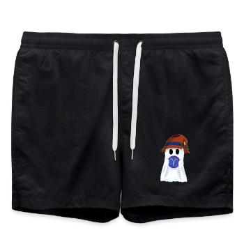 Astrologischer Widder Tierkreiszeichnertop - Badeshorts - Schwarz - Vorne - AI Model Male 185 light (185cm)
