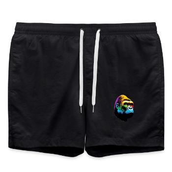 Gorille - Short de bain - noir - Devant - AI Model Male 185 light (185cm)