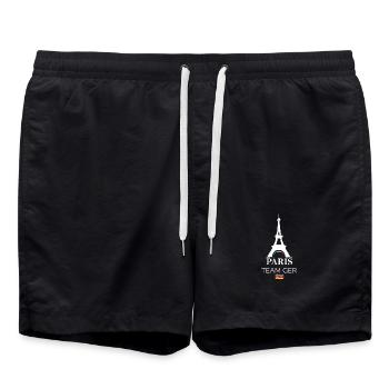 paris team allemagne Sports Athlete Games Icône Logo - Short de bain - noir - Devant - AI Model Male 185 light (185cm)