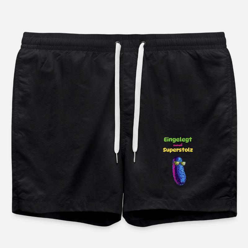 Eingelegt und Superstolz - Badeshorts - Schwarz