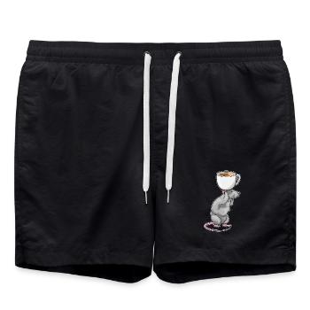 Mouse Coffee Mug - Swim Trunks - black - Front - AI Model Male 185 light (185cm)