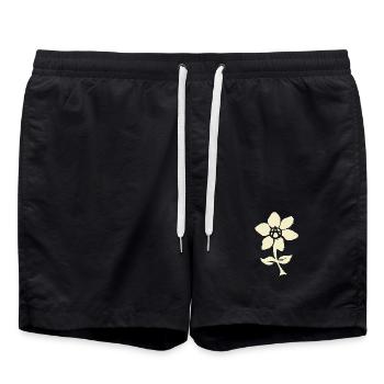 Anarchistische Blume - Badeshorts - Schwarz - Vorne - AI Model Male 185 light (185cm)
