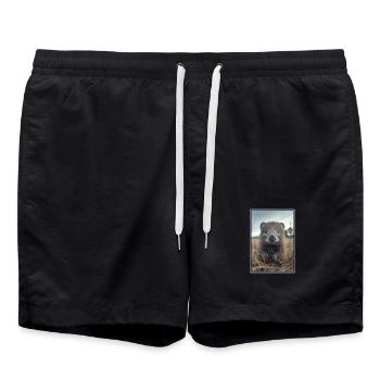 Wombats Wombat - Badeshorts - Schwarz - Vorne - AI Model Male 185 light (185cm)