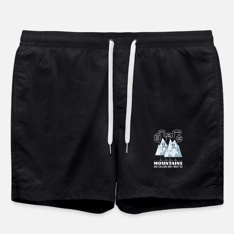 Mountains Calling Adventure - Swim Trunks - black