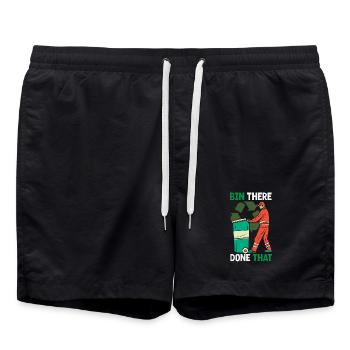 La Journée des Déchets est ma journée préférée - Short de bain - noir - Devant - AI Model Male 185 light (185cm)