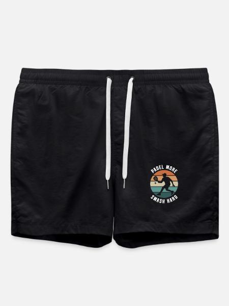 Padel Plus Smash Hard Retro Design - Short de bain - noir
