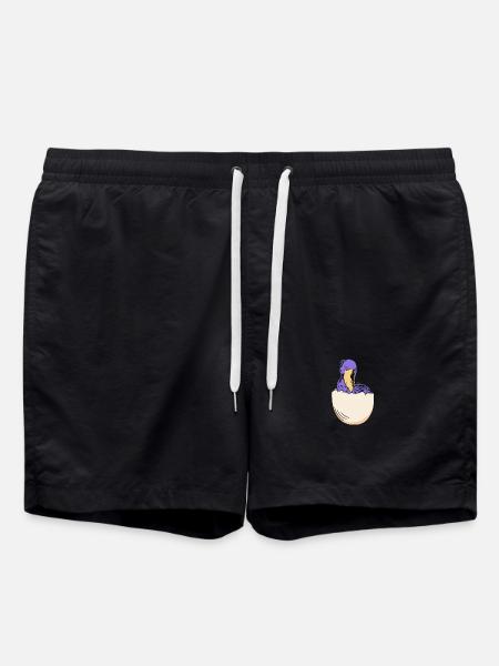 Shoebill - Swim Trunks - black