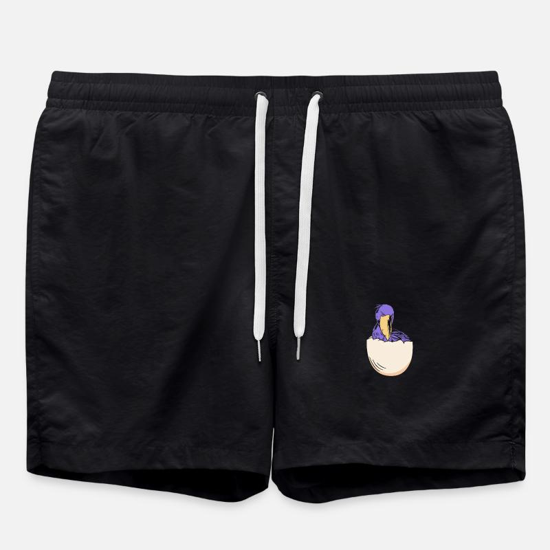 Shoebill - Swim Trunks - black