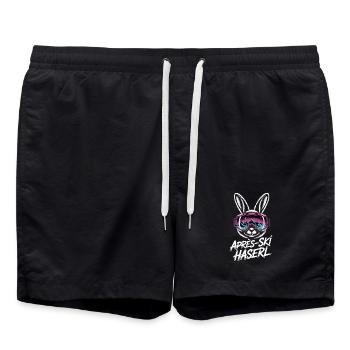 Après-ski bunny hut fun Skier ski bunny - Short de bain - noir - Devant - AI Model Male 185 light (185cm)