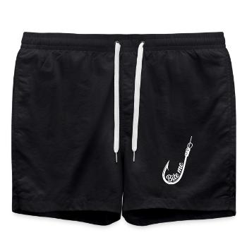 Bite Me Hook Graphic - Swim Trunks - black - Front - AI Model Male 185 light (185cm)