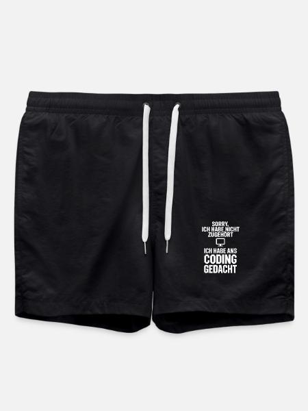 Désolé, chef de codage - Short de bain - noir