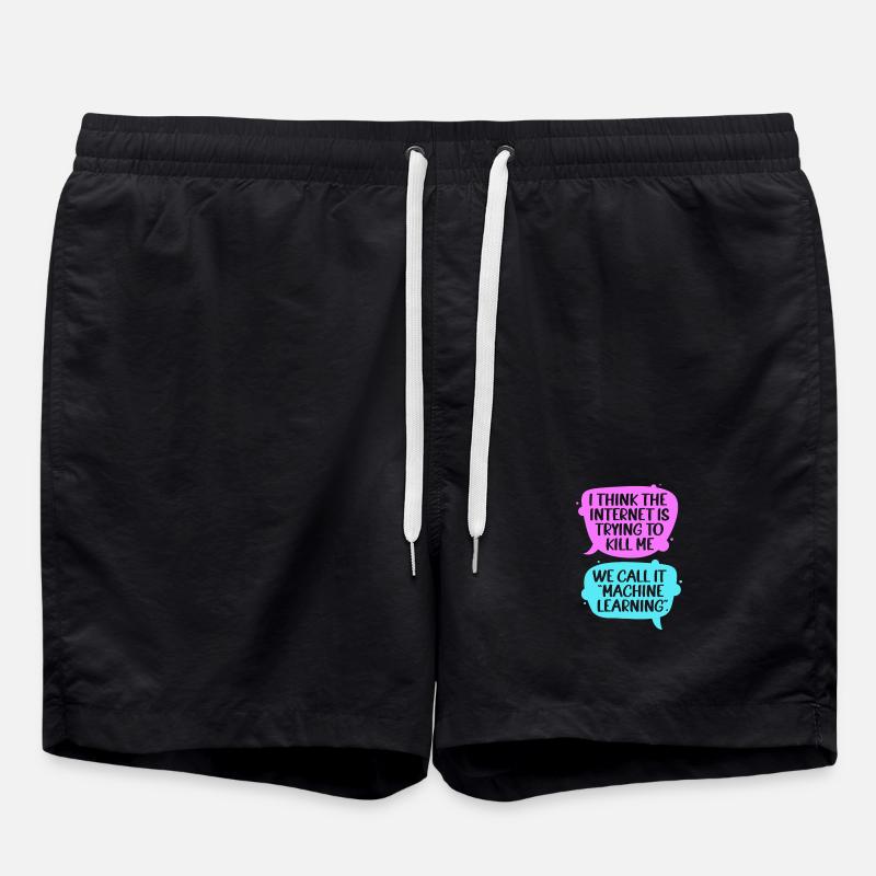 Programmeur GPT Coder - Short de bain - noir