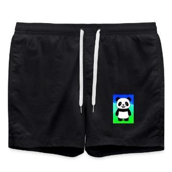 panda - Short de bain - noir - Devant - AI Model Male 185 light (185cm)