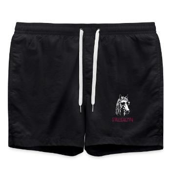 Gérant d’écurie - Short de bain - noir - Devant - AI Model Male 185 light (185cm)