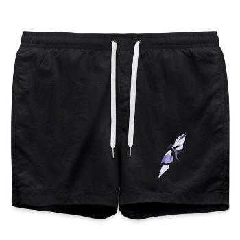 Ailes d’Ombre et de Lumière - Short de bain - noir - Devant - AI Model Male 185 light (185cm)