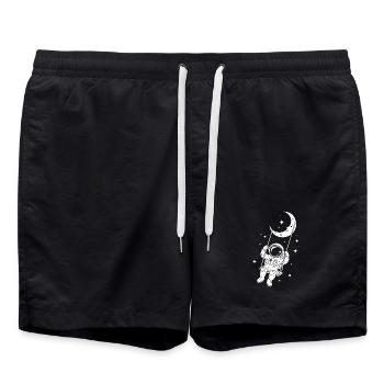 Astronaute Cosmos Spatial Swing - Short de bain - noir - Devant - AI Model Male 185 light (185cm)