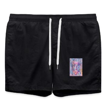 Paris 1991 Neon Colors Assembly - Swim Trunks - black - Front - AI Model Male 185 light (185cm)
