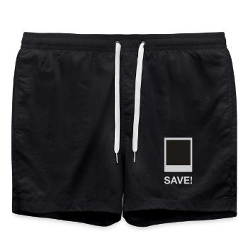 me sauver - Short de bain - noir - Devant - AI Model Male 185 light (185cm)