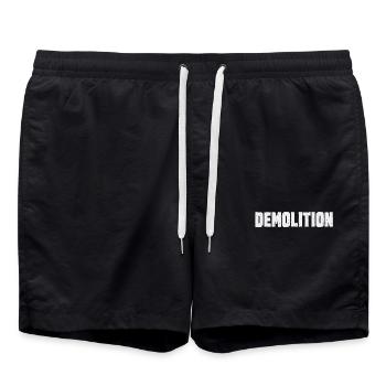 Puissance et destruction Démolition - Short de bain - noir - Devant - AI Model Male 185 light (185cm)