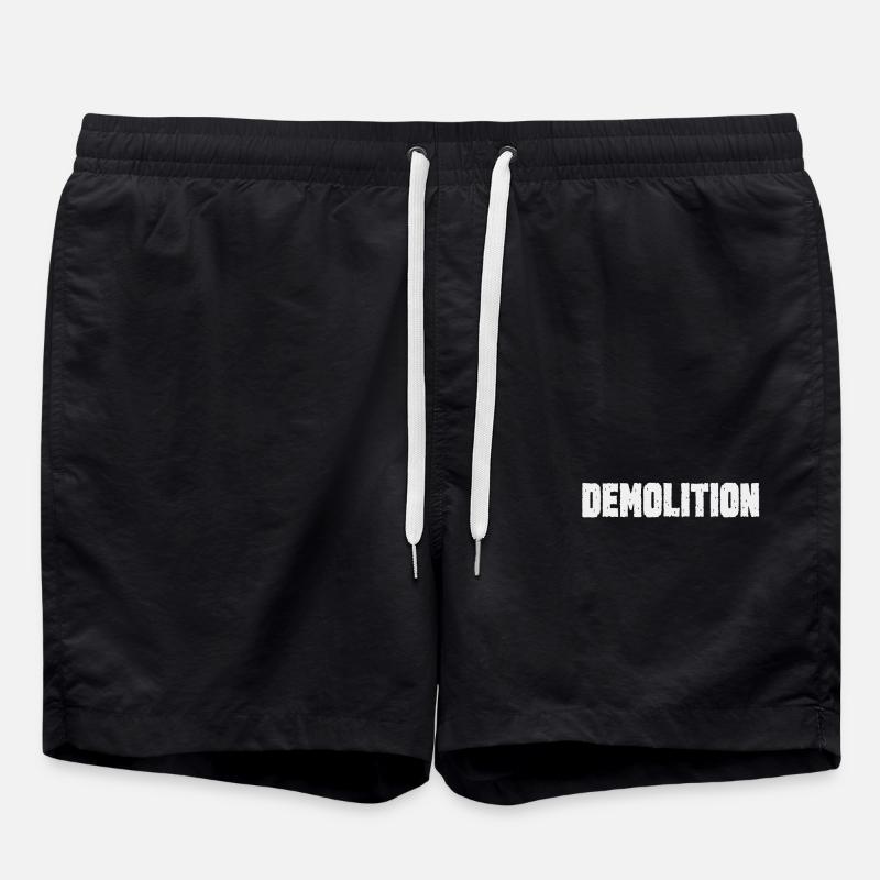 Puissance et destruction Démolition - Short de bain - noir