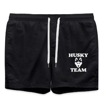 Strength and Endurance Husky Team - Swim Trunks - black - Front - AI Model Male 185 light (185cm)