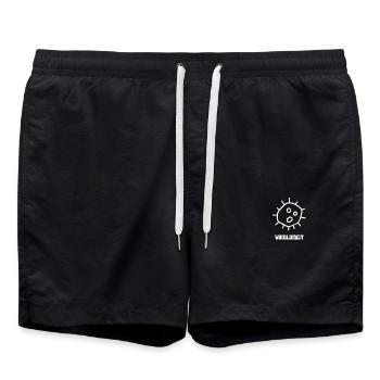 Virologe - Badeshorts - Schwarz - Vorne - AI Model Male 185 light (185cm)