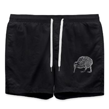 un oiseau kiwi - Short de bain - noir - Devant - AI Model Male 185 light (185cm)
