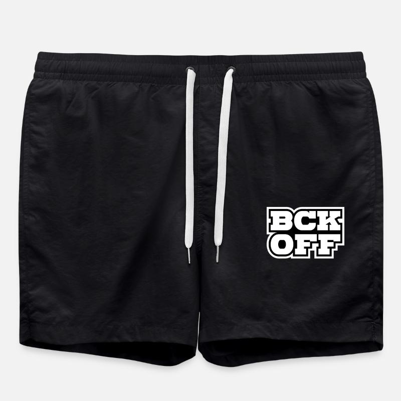 geh weg - Badeshorts - Schwarz