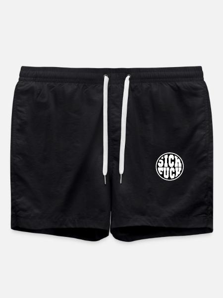 Sick fuck - Swim Trunks - black