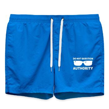 Ne remettez pas en question l’autorité - Short de bain - cobalt blue - Devant