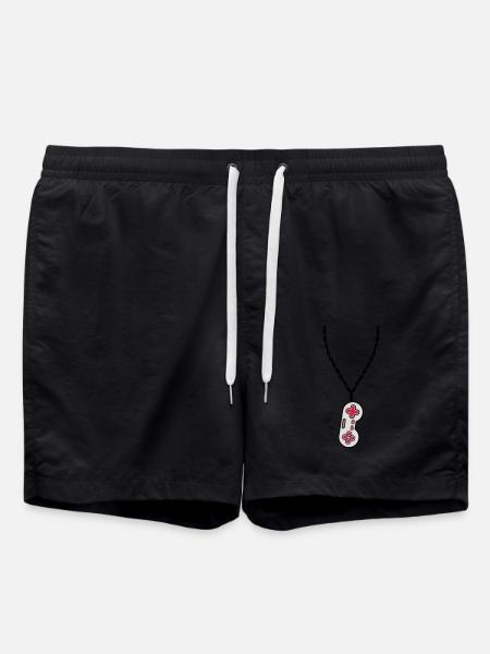 Necklace Jewelry Old Controller - Swim Trunks - black