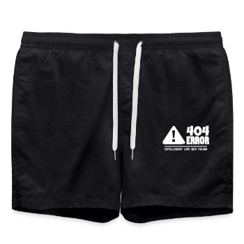 Computer- und Programmierer Geek. 404 Fehler - Badeshorts - Schwarz - Vorne - AI Model Male 185 light (185cm)