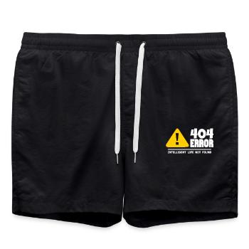 Computer- und Programmierer Geek. 404 Fehler - Badeshorts - Schwarz - Vorne - AI Model Male 185 light (185cm)