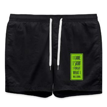 Je suis venu voir oublier - Short de bain - noir - Devant - AI Model Male 185 light (185cm)