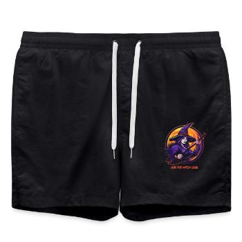 Cool Witch: Join the Witches' Club - Swim Trunks - black - Front - AI Model Male 185 light (185cm)