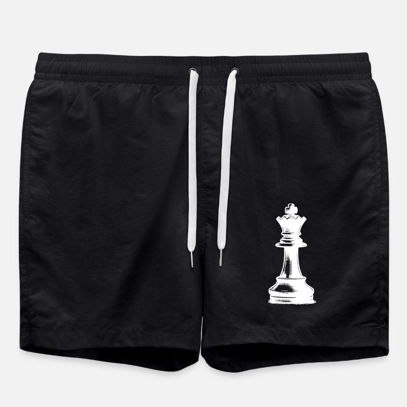 Jeu d’échecs Pièce d’échecs King - Short de bain - noir
