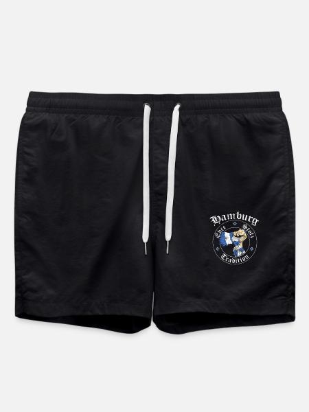 Hamburg Ehre Stolz Tradition No II - Badeshorts - Schwarz