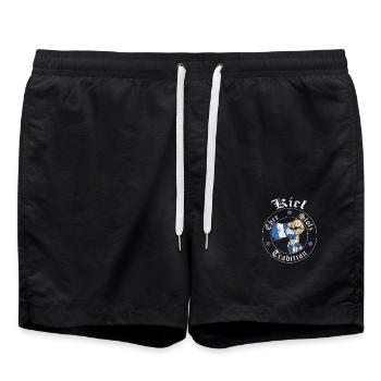 Kiel Ehre Stolz Tradition No II - Badeshorts - Schwarz - Vorne - AI Model Male 185 light (185cm)