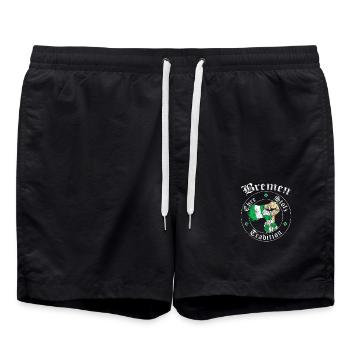 Bremen Ehre Stolz Tradition No II - Badeshorts - Schwarz - Vorne - AI Model Male 185 light (185cm)