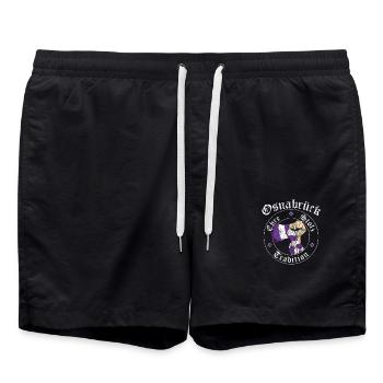 Osnabrück Ehre Stolz Tradition No II - Badeshorts - Schwarz - Vorne - AI Model Male 185 light (185cm)