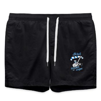 Kiel kämpfen und siegen No II - Badeshorts - Schwarz - Vorne - AI Model Male 185 light (185cm)