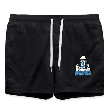 Bielefeld und sonst nichts - Badeshorts - Schwarz - Vorne - AI Model Male 185 light (185cm)