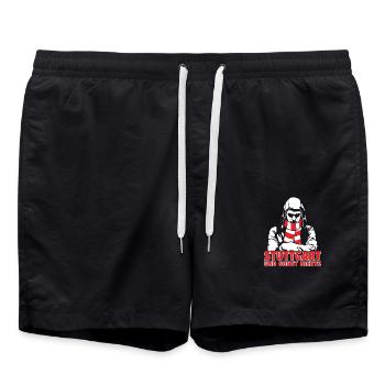 Stuttgart und sonst nichts - Badeshorts - Schwarz - Vorne - AI Model Male 185 light (185cm)