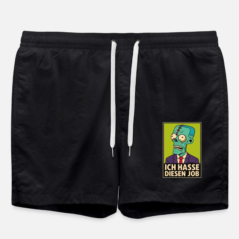 Zombie i kostym hatar sitt jobb - Badshorts - svart