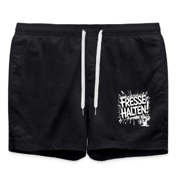 Lustiger Koala mit Fresse halten Spruch - Badeshorts - Schwarz - Vorne - AI Model Male 185 light (185cm)
