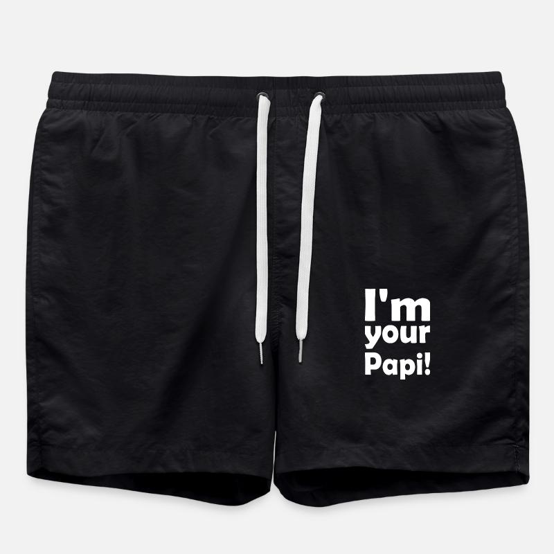 Im your papi - Short de bain - noir