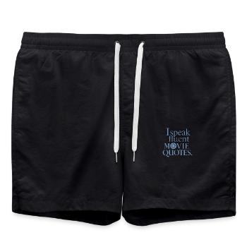 Amateur de cinéma Silhouette Dire Série Junkie - Short de bain - noir - Devant - AI Model Male 185 light (185cm)