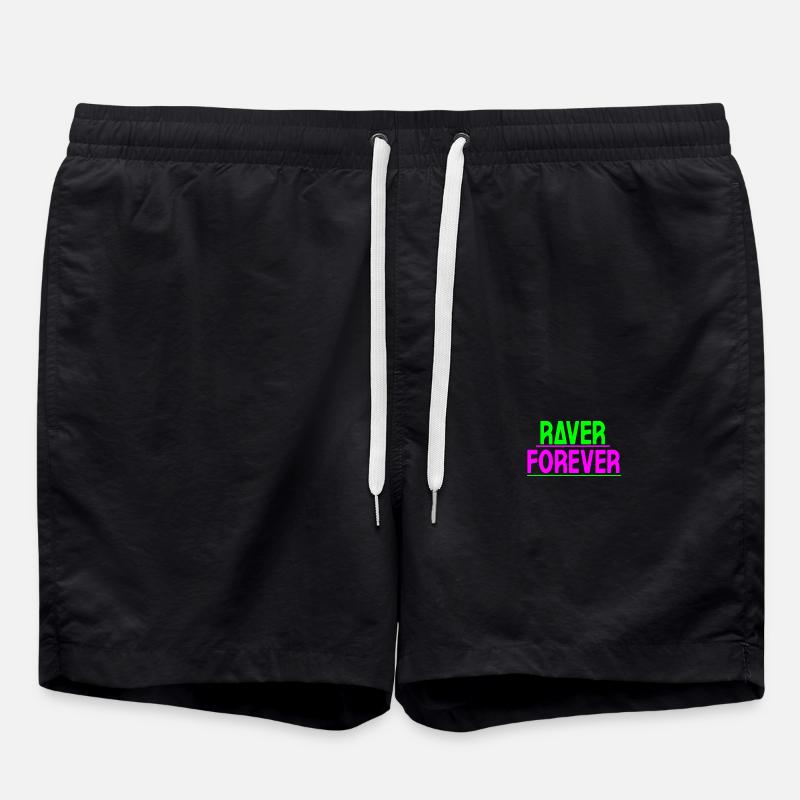 Raver pour toujours - Short de bain - noir